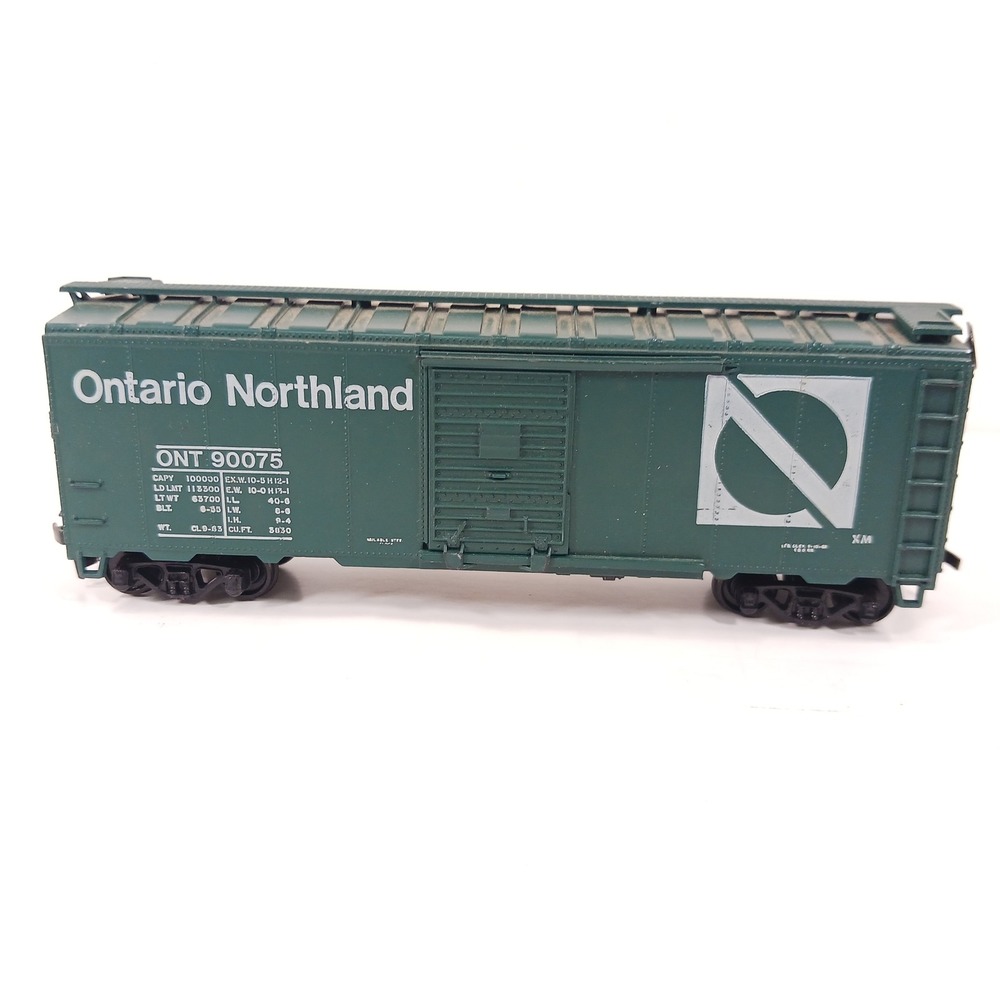 Athearn HO Scale Ontario Northland 40 Ft Box 1213 Car Green ONT 90075 Vintage